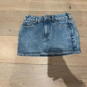 PacSun Blue Denim Mini Skirt
